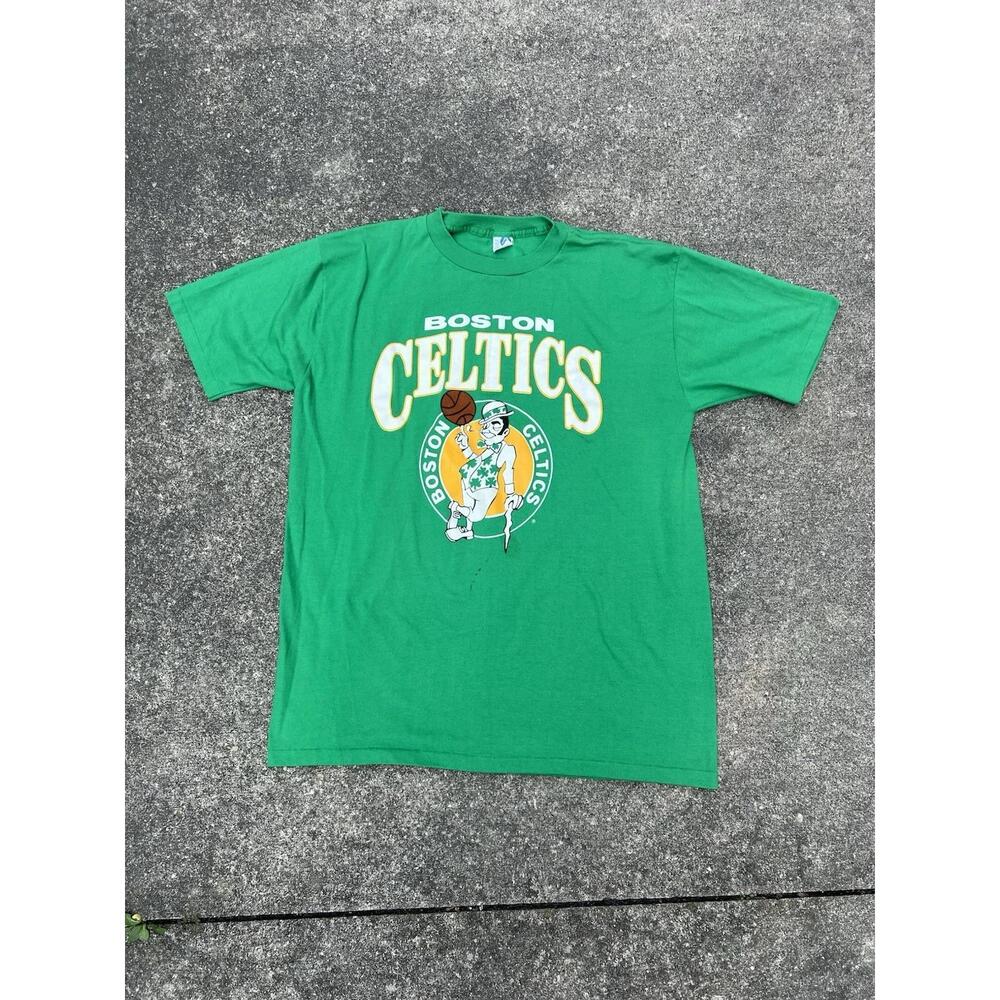 80S 90S Single Stitch Boston Celtics  T Shirt Artex Tag  L